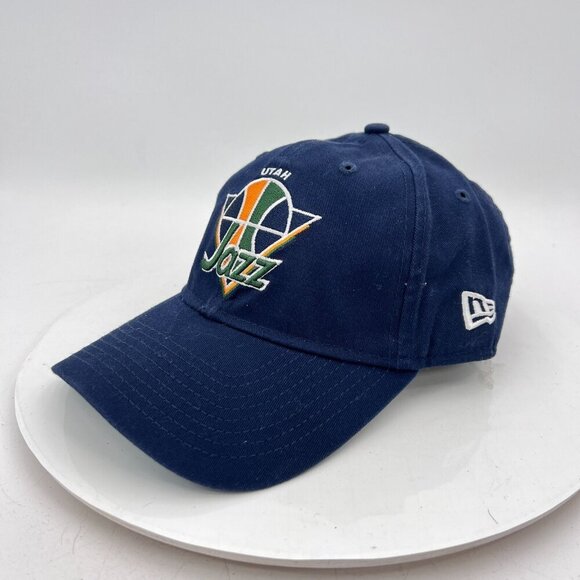 New Era 9Fifty NBA Utah Jazz Blue Navy Yellow Embroidered Snapback Hat - Picture 6 of 10